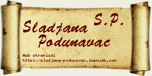 Slađana Podunavac vizit kartica